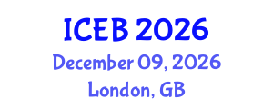International Conference on Ecosystems and Biodiversity (ICEB) December 09, 2026 - London, United Kingdom International Conference on Ecosystems and Biodiversity (ICEB) December 09, 2026 - London, United Kingdom
