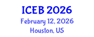 International Conference on Ecosystems and Biodiversity (ICEB) February 12, 2026 - Houston, United States International Conference on Ecosystems and Biodiversity (ICEB) February 12, 2026 - Houston, United States