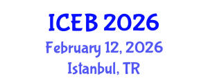 International Conference on Ecosystems and Biodiversity (ICEB) February 12, 2026 - Istanbul, Turkey International Conference on Ecosystems and Biodiversity (ICEB) February 12, 2026 - Istanbul, Turkey