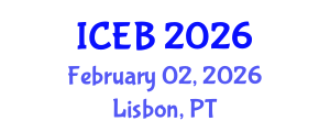 International Conference on Ecosystems and Biodiversity (ICEB) February 02, 2026 - Lisbon, Portugal International Conference on Ecosystems and Biodiversity (ICEB) February 02, 2026 - Lisbon, Portugal