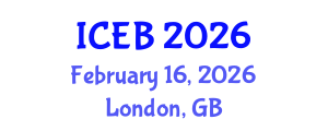 International Conference on Ecosystems and Biodiversity (ICEB) February 16, 2026 - London, United Kingdom International Conference on Ecosystems and Biodiversity (ICEB) February 16, 2026 - London, United Kingdom