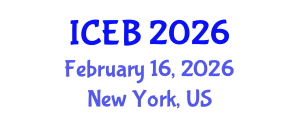 International Conference on Ecosystems and Biodiversity (ICEB) February 16, 2026 - New York, United States International Conference on Ecosystems and Biodiversity (ICEB) February 16, 2026 - New York, United States