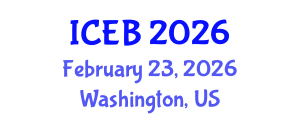 International Conference on Ecosystems and Biodiversity (ICEB) February 23, 2026 - Washington, United States International Conference on Ecosystems and Biodiversity (ICEB) February 23, 2026 - Washington, United States