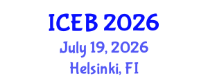 International Conference on Ecosystems and Biodiversity (ICEB) July 19, 2026 - Helsinki, Finland International Conference on Ecosystems and Biodiversity (ICEB) July 19, 2026 - Helsinki, Finland