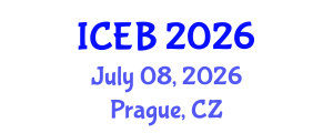 International Conference on Ecosystems and Biodiversity (ICEB) July 08, 2026 - Prague, Czechia International Conference on Ecosystems and Biodiversity (ICEB) July 08, 2026 - Prague, Czechia