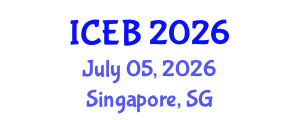 International Conference on Ecosystems and Biodiversity (ICEB) July 05, 2026 - Singapore, Singapore International Conference on Ecosystems and Biodiversity (ICEB) July 05, 2026 - Singapore, Singapore