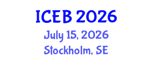 International Conference on Ecosystems and Biodiversity (ICEB) July 15, 2026 - Stockholm, Sweden International Conference on Ecosystems and Biodiversity (ICEB) July 15, 2026 - Stockholm, Sweden