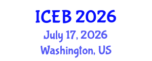 International Conference on Ecosystems and Biodiversity (ICEB) July 17, 2026 - Washington, United States International Conference on Ecosystems and Biodiversity (ICEB) July 17, 2026 - Washington, United States