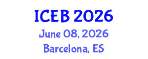 International Conference on Ecosystems and Biodiversity (ICEB) June 08, 2026 - Barcelona, Spain International Conference on Ecosystems and Biodiversity (ICEB) June 08, 2026 - Barcelona, Spain