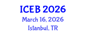 International Conference on Ecosystems and Biodiversity (ICEB) March 16, 2026 - Istanbul, Turkey International Conference on Ecosystems and Biodiversity (ICEB) March 16, 2026 - Istanbul, Turkey