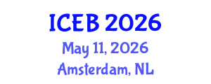 International Conference on Ecosystems and Biodiversity (ICEB) May 11, 2026 - Amsterdam, Netherlands International Conference on Ecosystems and Biodiversity (ICEB) May 11, 2026 - Amsterdam, Netherlands