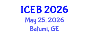 International Conference on Ecosystems and Biodiversity (ICEB) May 25, 2026 - Batumi, Georgia International Conference on Ecosystems and Biodiversity (ICEB) May 25, 2026 - Batumi, Georgia