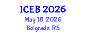 International Conference on Ecosystems and Biodiversity (ICEB) May 18, 2026 - Belgrade, Serbia