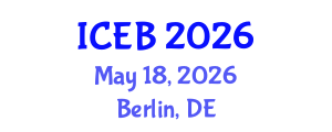 International Conference on Ecosystems and Biodiversity (ICEB) May 18, 2026 - Berlin, Germany International Conference on Ecosystems and Biodiversity (ICEB) May 18, 2026 - Berlin, Germany