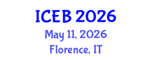 International Conference on Ecosystems and Biodiversity (ICEB) May 11, 2026 - Florence, Italy International Conference on Ecosystems and Biodiversity (ICEB) May 11, 2026 - Florence, Italy