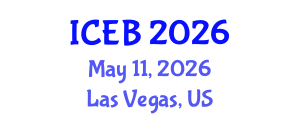 International Conference on Ecosystems and Biodiversity (ICEB) May 11, 2026 - Las Vegas, United States International Conference on Ecosystems and Biodiversity (ICEB) May 11, 2026 - Las Vegas, United States