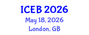 International Conference on Ecosystems and Biodiversity (ICEB) May 18, 2026 - London, United Kingdom International Conference on Ecosystems and Biodiversity (ICEB) May 18, 2026 - London, United Kingdom