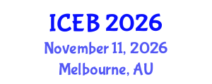 International Conference on Ecosystems and Biodiversity (ICEB) November 11, 2026 - Melbourne, Australia