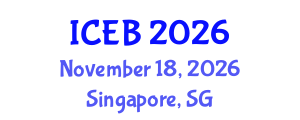 International Conference on Ecosystems and Biodiversity (ICEB) November 18, 2026 - Singapore, Singapore