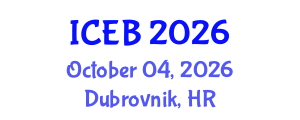 International Conference on Ecosystems and Biodiversity (ICEB) October 04, 2026 - Dubrovnik, Croatia International Conference on Ecosystems and Biodiversity (ICEB) October 04, 2026 - Dubrovnik, Croatia