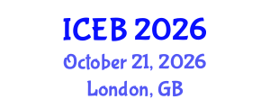 International Conference on Ecosystems and Biodiversity (ICEB) October 21, 2026 - London, United Kingdom International Conference on Ecosystems and Biodiversity (ICEB) October 21, 2026 - London, United Kingdom