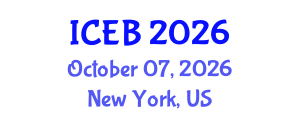 International Conference on Ecosystems and Biodiversity (ICEB) October 07, 2026 - New York, United States International Conference on Ecosystems and Biodiversity (ICEB) October 07, 2026 - New York, United States