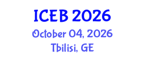 International Conference on Ecosystems and Biodiversity (ICEB) October 04, 2026 - Tbilisi, Georgia International Conference on Ecosystems and Biodiversity (ICEB) October 04, 2026 - Tbilisi, Georgia