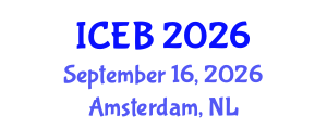 International Conference on Ecosystems and Biodiversity (ICEB) September 16, 2026 - Amsterdam, Netherlands International Conference on Ecosystems and Biodiversity (ICEB) September 16, 2026 - Amsterdam, Netherlands