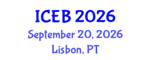 International Conference on Ecosystems and Biodiversity (ICEB) September 20, 2026 - Lisbon, Portugal International Conference on Ecosystems and Biodiversity (ICEB) September 20, 2026 - Lisbon, Portugal