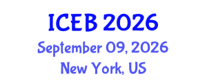 International Conference on Ecosystems and Biodiversity (ICEB) September 09, 2026 - New York, United States International Conference on Ecosystems and Biodiversity (ICEB) September 09, 2026 - New York, United States