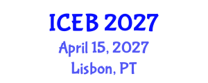 International Conference on Ecosystems and Biodiversity (ICEB) April 15, 2027 - Lisbon, Portugal