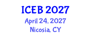 International Conference on Ecosystems and Biodiversity (ICEB) April 24, 2027 - Nicosia, Cyprus