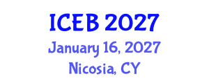 International Conference on Ecosystems and Biodiversity (ICEB) January 16, 2027 - Nicosia, Cyprus