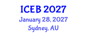 International Conference on Ecosystems and Biodiversity (ICEB) January 28, 2027 - Sydney, Australia