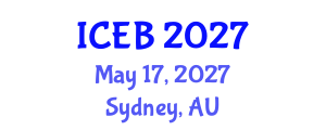 International Conference on Ecosystems and Biodiversity (ICEB) May 17, 2027 - Sydney, Australia