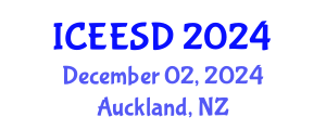 International Conference on Ecosystems, Environment and Sustainable Development (ICEESD) December 02, 2024 - Auckland, New Zealand