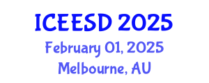 International Conference on Ecosystems, Environment and Sustainable Development (ICEESD) February 01, 2025 - Melbourne, Australia