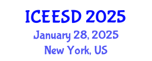 International Conference on Ecosystems, Environment and Sustainable Development (ICEESD) January 28, 2025 - New York, United States