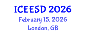 International Conference on Ecosystems, Environment and Sustainable Development (ICEESD) February 15, 2026 - London, United Kingdom