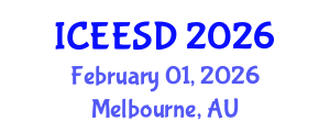 International Conference on Ecosystems, Environment and Sustainable Development (ICEESD) February 01, 2026 - Melbourne, Australia