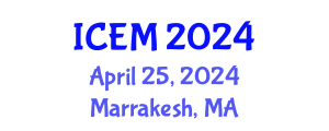 International Conference on Ecosystems Management (ICEM) April 25, 2024 - Marrakesh, Morocco