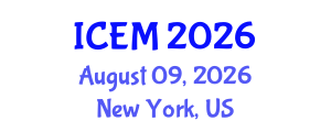 International Conference on Ecosystems Management (ICEM) August 09, 2026 - New York, United States