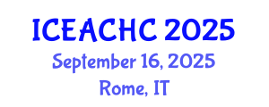 International Conference on Ecotourism Activities and Cultural Heritage Conservation (ICEACHC) September 16, 2025 - Rome, Italy