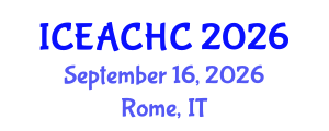 International Conference on Ecotourism Activities and Cultural Heritage Conservation (ICEACHC) September 16, 2026 - Rome, Italy