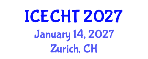 International Conference on Ecotourism and Cultural Heritage Tourism (ICECHT) January 14, 2027 - Zurich, Switzerland International Conference on Ecotourism and Cultural Heritage Tourism (ICECHT) January 14, 2027 - Zurich, Switzerland