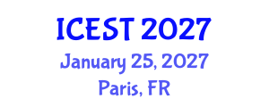 International Conference on Ecotourism and Sustainable Tourism (ICEST) January 25, 2027 - Paris, France International Conference on Ecotourism and Sustainable Tourism (ICEST) January 25, 2027 - Paris, France