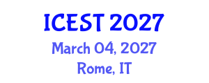 International Conference on Ecotourism and Sustainable Tourism (ICEST) March 04, 2027 - Rome, Italy International Conference on Ecotourism and Sustainable Tourism (ICEST) March 04, 2027 - Rome, Italy