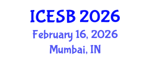 International Conference on Ecotourism, Sustainability and Biodiversity (ICESB) February 16, 2026 - Mumbai, India International Conference on Ecotourism, Sustainability and Biodiversity (ICESB) February 16, 2026 - Mumbai, India