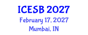 International Conference on Ecotourism, Sustainability and Biodiversity (ICESB) February 17, 2027 - Mumbai, India International Conference on Ecotourism, Sustainability and Biodiversity (ICESB) February 17, 2027 - Mumbai, India