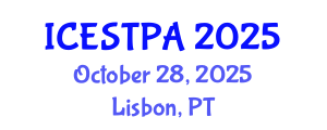 International Conference on Ecotourism, Sustainable Tourism and Protected Areas (ICESTPA) October 28, 2025 - Lisbon, Portugal